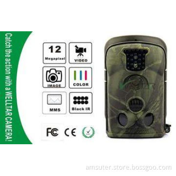 NO Glow Waterproof IP54 Wildlife Camera , GSM MMS GPRS Trai